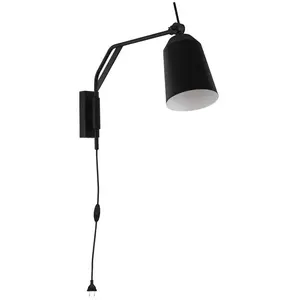 Comparateur de prix : EGLO Applique murale métal noir loreto e27 1x40w