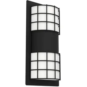 EGLO Cistierna 2 applique extérieur, noire/blanche pas cher