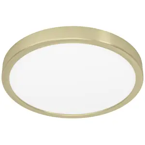 EGLO Panneau LED apparent Fueva 5 IP20 830 laiton Ø28,5cm pas cher