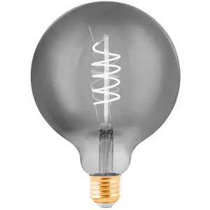 EGLO Globe à LED E27 G125 4W filament noir-transparent pas cher