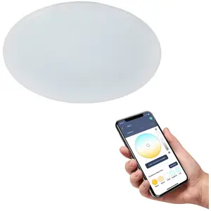 Comparateur de prix : EGLO connect Totari-Z LED plafonnier, blanc 38cm