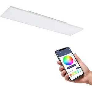 Comparateur de prix : EGLO connect Turcona-Z Plafonnier LED 120x30cm