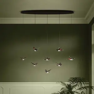 EGLO Stars Of Light Suspension LED Paratebueno noir à 8 lampesVendu parluminaire