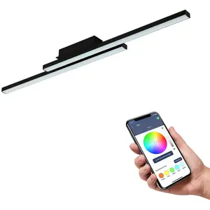 Comparateur de prix : EGLO connect Fraioli-Z plafonnier LED noir