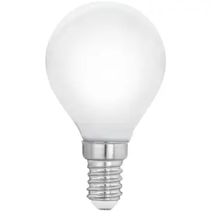 EGLO Ampoule LED E14 P45 4 W, blanc chaud, opaleVendu parluminaire