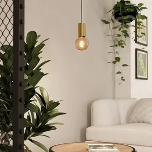 Comparateur de prix : EGLO Suspension Pozueta 1, à 1 lampe, laiton