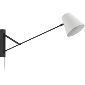 Comparateur de prix : EGLO Applique murale métal noir forcadet e27 1x40w