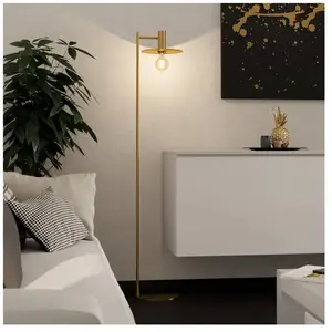 Comparateur de prix : EGLO Lampe sur pied Escandell en laiton brossé