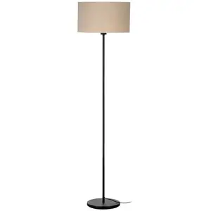 Comparateur de prix : EGLO Lampe sur pied Feniglia abat-jour en lin naturel