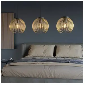 Comparateur de prix : EGLO Suspension Venezuela, noir/or, à 3 lampes