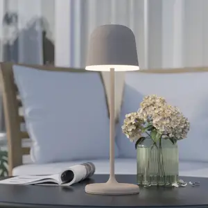 Comparateur de prix : EGLO Lampe de table LED Mannera, batterie, sable