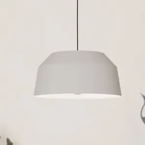 EGLO BUT Suspension D. 38 cm CONTRISA Grise pas cher