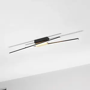 Comparateur de prix : EGLO Plafonnier connecté en métal noir sarsina-z led intégrée 1x33,5w