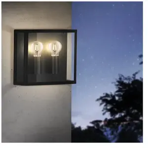 Comparateur de prix : EGLO Applique d’extérieur Alamonte 1, 2 l. up/up carrée
