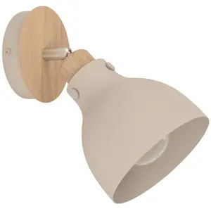 Comparateur de prix : EGLO Applique Arrecife sable/aspect bois