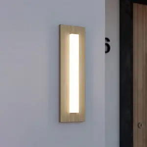 Comparateur de prix : EGLO Applique d'extérieur LED Bitetto, plastique, aspect bois