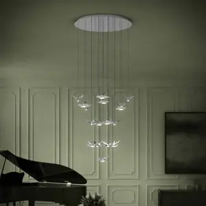 EGLO Stars Of Light LED Suspension Paratebueno chrome rond 17-fl.Vendu parluminaire