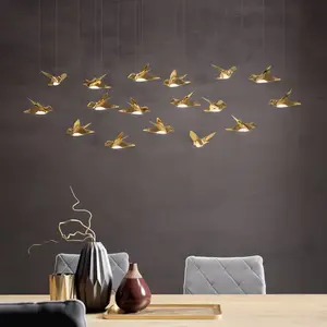 EGLO Stars Of Light Suspension LED Paratebueno laiton 17-flVendu parluminaire