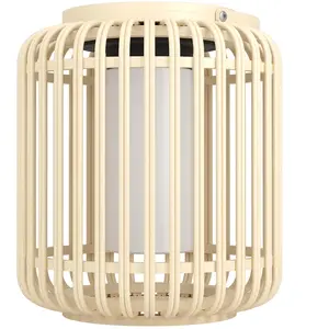 Comparateur de prix : EGLO Lanterne LED solaire Marliano, bois clair, bois