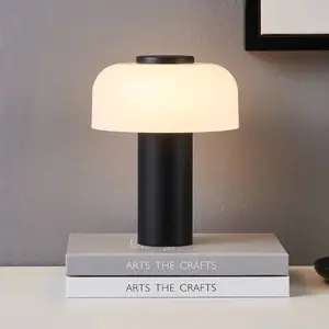 Comparateur de prix : EGLO Lampe à poser LED rechargeable Ponente, Ø 16 cm, noir/blanc, CCT