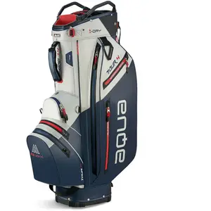 Big Max Aqua Tour 4 Off White/Navy/Red Sac de chariot de golf