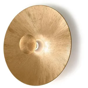 austrolux Applique murale moon blanc mat 1 ampoule doré or ensoleillé pas cher