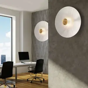 austrolux Kolarz MOON - Applique murale Lifestyle en Verre Mat - Fini Blanc Soleil, 1x E27 pas cher