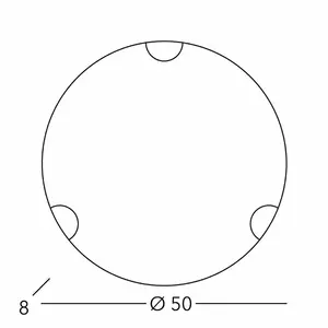 austrolux KOLARZ Plafonnier Nonna, Ø 50 cm, bleu diffuseur, verreVendu parluminaire