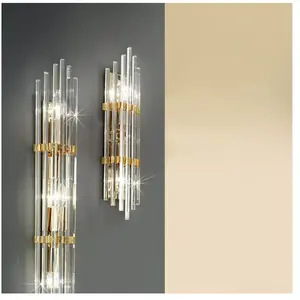 Comparateur de prix : Austrolux applique murale Ontario, 41 cm, doré 24 K, verre