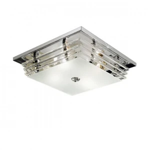 Austrolux Plafonnier Ontario, 39 cm, chrome, verreVendu parluminaire