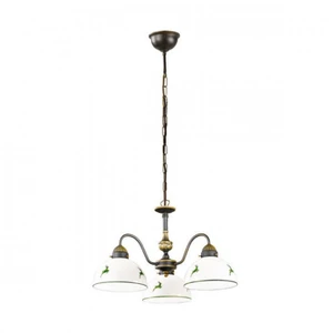 austrolux Lustre à 3 lampes Nonna blanc vertVendu parluminaire
