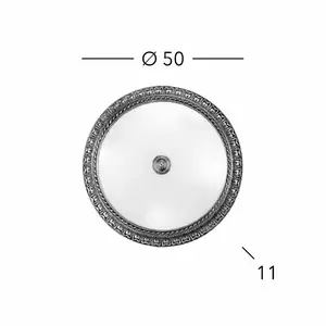 KOLARZ Plafonnier Milady, Ø 50 cm, laiton vieilliVendu parluminaire