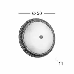 KOLARZ Plafonnier Milord, Ø 50 cm, laiton vieilliVendu parluminaire