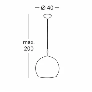KOLARZ Suspension Luna, Ø 40 cm, crème, verre