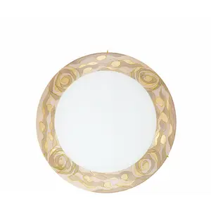 KOLARZ Plafonnier Serena, crème, Ø 40 cm, métal/verreVendu parluminaire
