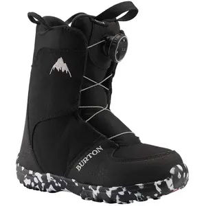 Burton - Boots de snowboard - Grom Boa Black - Taille Enfant 29 - Noir pas cher