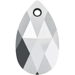 Cristaux de Swarovski Pendentif poire 6106 - 22 mm - Crystal Light ChromeVendu parscrapmalin