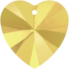 Cristaux de Swarovski Pendentif coeur Xilion 6228 - 14 mm - Crystal Metallic SunshineVendu parscrapmalin
