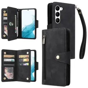 RASENA Housse de Protection pour Samsung Galaxy S23, Portefeuille Étui à Rabat en Cuir Synthétique Premium,Noir MDKHVendu parcdiscount
