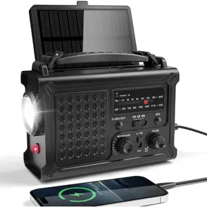 CHOYCLIT Am/fm Radio Solaire, Radio Portable À Manivelle, Radio D'Urge... pas cher