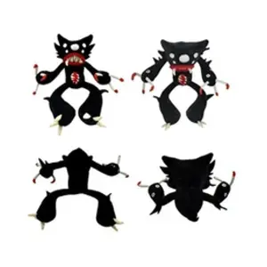 Peluche Poppy Playtime Killy Willy Noir 33 cm pas cher