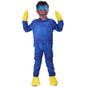 Déguisements Cosplay pour enfants Poppy Playtime Bleu L (120-130cm)
