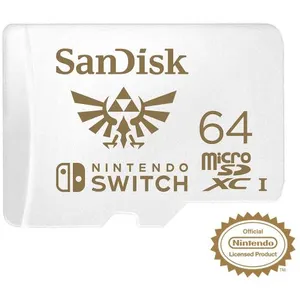 Carte microSDXC SanDisk 64 Go pour Nintendo Switch pas cher