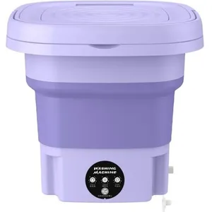 OEMG Mini Machine À Laver Pliante 8L Violet Violet Lumière Stérilisati...Vendu parcdiscount