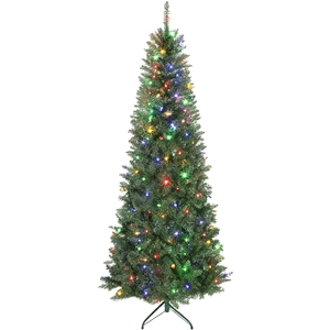 Sapin De Noël Lumineux 210 Cm Avec 350 Lumières Led Blanches Et Coloré... pas cher