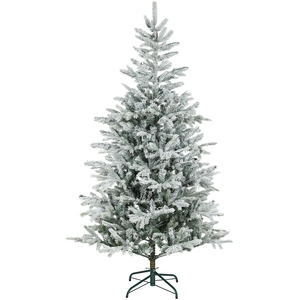 Sapin De Noël Enneigé 180 Cm Avec 1207 Branches Et Base Pliable Modula... pas cher