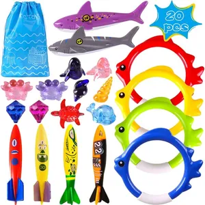 Ineasicer - Jouet Piscine 20 Pièces Jouets de Plongée, Jeux Piscine En... pas cher