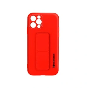 Comparateur de prix : WOZINSKY Coque pour iPhone 12 Pro Max Silicone Support Magnétique Pliable Rouge