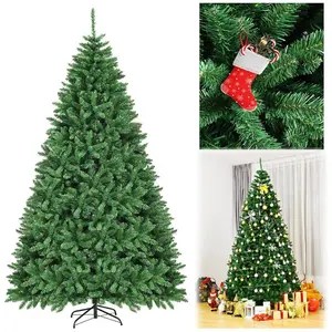Arbre de Noël artificiel, 270 cm, vert - Arbre artificiel en PVC - Structure en métal
