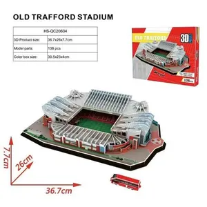 Puzzle 3D Old Trafford Stadium 138pièces 30.5x23x4cm pas cher